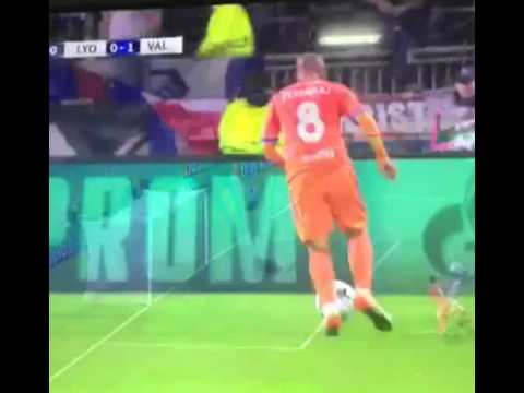 FEGHOULI STUNNING  GOAL  OLYMPIQUE LYON VS VALENCIA  0 1 30 9 15  HD