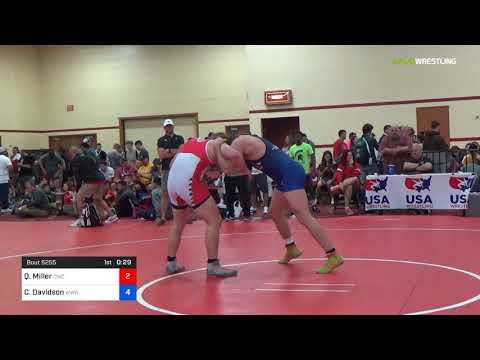 2018 Marine Corps US Open/UWW Junior Freestyle 97 Rnd Of 32 - Quinn Miller (CWC) Vs. Cale Davidson