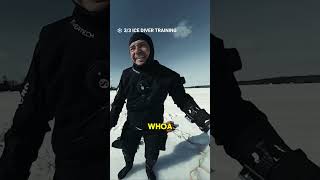 🥶 3/3 ICE DIVER training in Lake Superior! #ice #divng #scuba #underwater #scubadiving