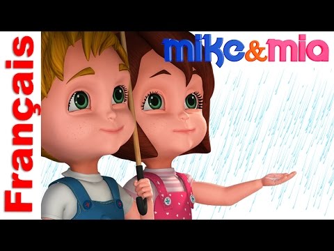 Chansons françaises pour bébés | Rain Rain Go Away | French Nursery Rhymes for Kids | Mike and Mia
