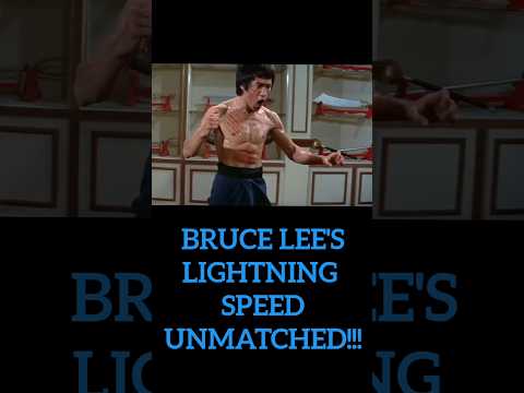 Bruce Lee's Lightning kick in SLOW-MOTION / Enter the Dragon #shorts