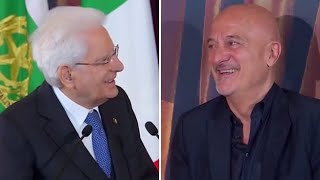 Mattarella scherza con Bisio al Quirinale: «Dopo il tuo film il cerimoniale era un po' disorientato»