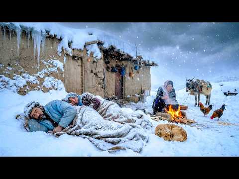 Extreme Snow Survival in Afghanistan | Traditional Village Cooking Methods
