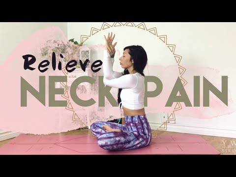 5 Minute Desk Yoga For Back & Neck Pain | Office Yoga For Beginners