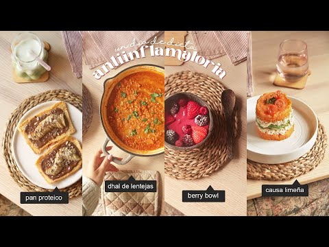 Qué como en un día de dieta antiinflamatoria l Tostada proteica, Dhal de lenteja, Berry bowl, Causa