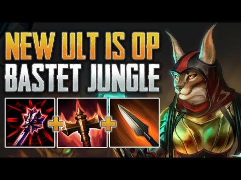 NEW BASTET REWORK ONE SHOTS! Bastet Jungle Gameplay (SMITE Season 7 PTS)