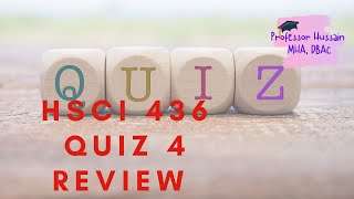 HSCI 436 quiz 4 review