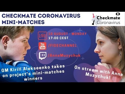 GM Kirill Alekseenko plays the lucky winners of Checkmate Coronavirus project