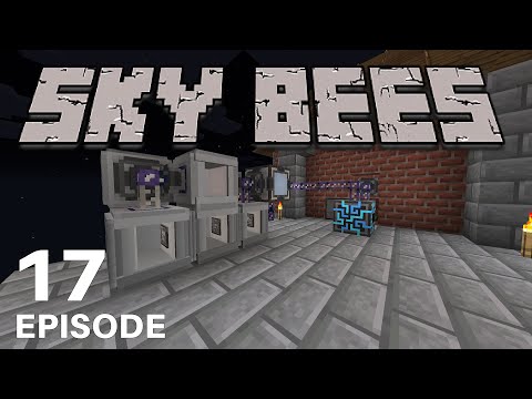 "AE2 processor automation and 'FUN' " : Sky Bees Ep17 (Minecraft Modpack)