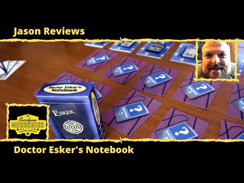 Jason's Board Game Diagnostics of Dr. Esker's Notebook