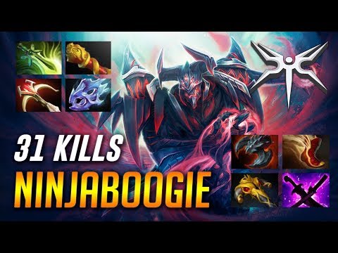 ninjaboogie 8 slotted Shadow Fiend 31 KILLS - Dota 2 Pro MMR Gameplay