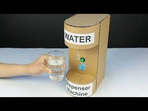 Transforming Waste Bottles into Simple Water Dispenser Machines: School Science Project | DIY Craft