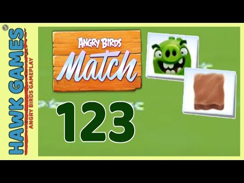 Angry Birds Match ⭐ Level 123 - Walkthrough, No Boosters
