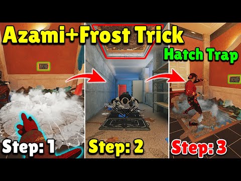 * 3 BILLION * IQ Bait Trick Using *Azami & Frost* To Get FREE KILLS - Rainbow Six Siege