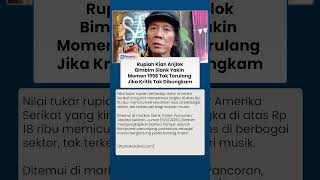 Nilai Rupiah Tertekan, Bimbim Slank Sebut Krisis 1998 Tak Terulang jika Kritik Tetap Didengar