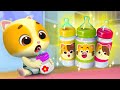 Bottle Milk Feeding Song 🍼 | Baby Care | Kids Songs | Cartoon for Kids | Mimi and Daddy