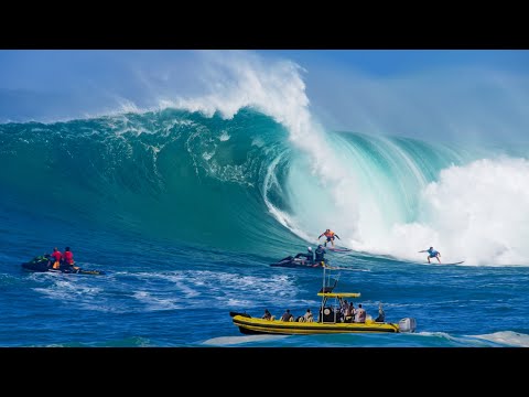 60ft WAIMEA BAY!! HAWAII GOES XXL 