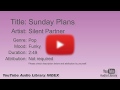 Sunday Plans Silent Partner Pop Funky YouTube Audio Library BGM