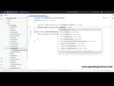 Core Java Oops Part 46 Interface Default Methods In Interface