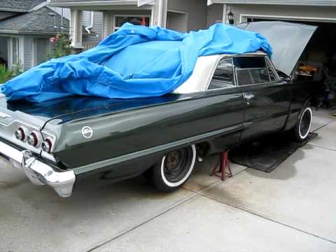 1963 impala 406 sbc flowmaster exhaust hedman elite headers