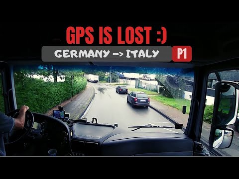 CV Driving Mercedes Actros - POV Truck Driving from Germany to Italy P1