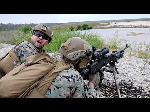 UNITAS Range Day with U.S. and Spanish Marines (Medium Machine Gun)