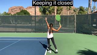 How to Hit a Proper Tennis Serve: Slow Motion