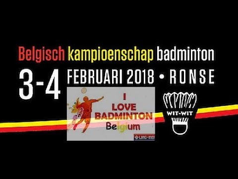 Final women's doubles Belgian championships ronse 2018