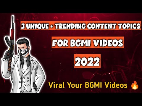 Top 3 Trending and Unique Ideas For BGMI Videos and Channel | BGMI Channel Trending Content 2022