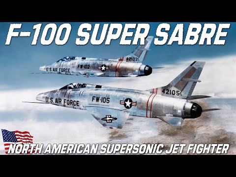 F-100 Super Sabre "The Hun" | North American Supersonic Jet Fighter | The Century Series | Part 1