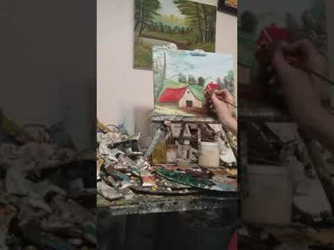 barn countryside  scene🎨