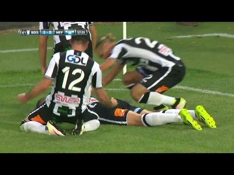 Landskronas Erik Persson sätter 3-0 mot Malmö - TV4 Sport