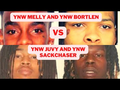 YNW Melly and YNW Bortlen vs YNW Sackchaser and YNW Juvy (Story of YNW Melly)