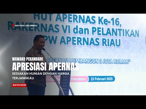 Wawako Pekanbaru Apresiasi APERNAS Sediakan Hunian Dengan Harga Terjangkau