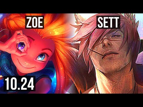 ZOE vs SETT (MID) | 11/0/7, Legendary, 300+ games | KR Challenger | v10.24