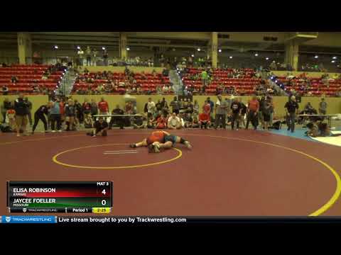 WM FS 16U,JR 180 Elisa Robinson Kansas Vs Jaycee Foeller Missouri