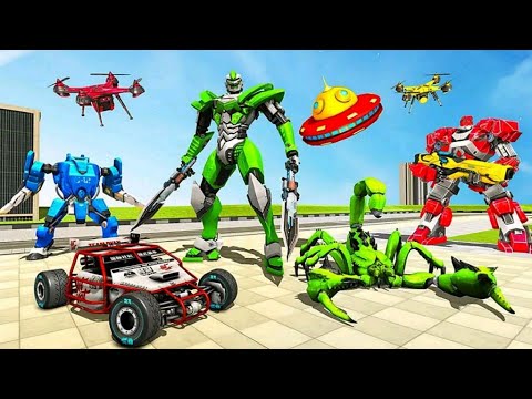 Scorpion Robot Car Mech Robot Transformation Game - Android Gameplay