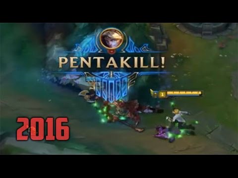 TOP 5 LEVEL 1 PENTAKILLS - League of Legends 2016