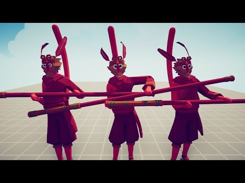 3x NEW Monkey King VS Army of Units ► TABS UNIT CREATOR - Totally Accurate Battle Simulator