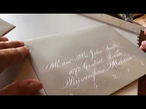 Wedding Envelope Calligraphy - Copperplate & modern script by Suzanne Cunningham