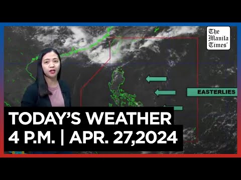 Today's Weather, 4 P.M. Apr. 27, 2024