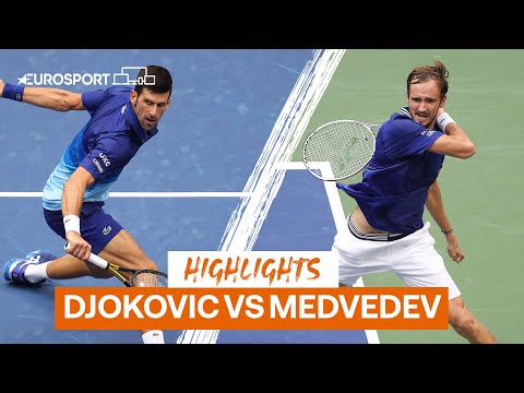 Novak Djokovic vs Daniil Medvedev Final at the 2021 US Open | Eurosport