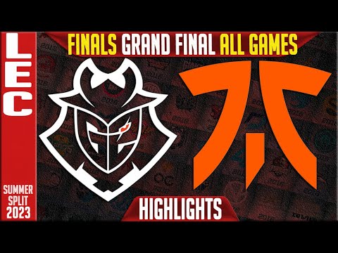 G2 vs FNC Highlights ALL GAMES | LEC Summer Finals Grand Final 2023 | G2 Esports vs Fnatic G4
