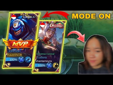 JOHNSON COMBO EUDORA AUTO MODE ON || BUILD JOHNSON TERSAKIT 2022 || MOBILE LEGENDS
