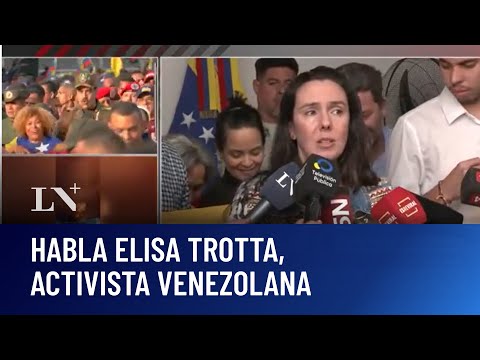 Elisa Trotta, activista venezolana: "Es el momento justo de ponerse del lado correcto"