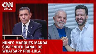 Vídeo: Nunes Marques manda suspender canal pró-Lula criado por André Janones | CNN AGORA
