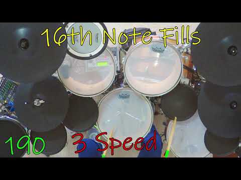 3 Speed - 16th Note Fills 190