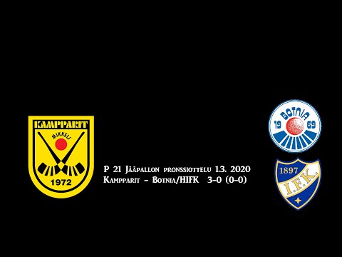 Suoratoisto 1.3.2020 Kampparit P21 -Botnia/HIFK P21