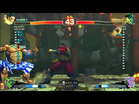 SSF4 Rank Match  steve801 (HO)  vs  Isy9983 (DI)