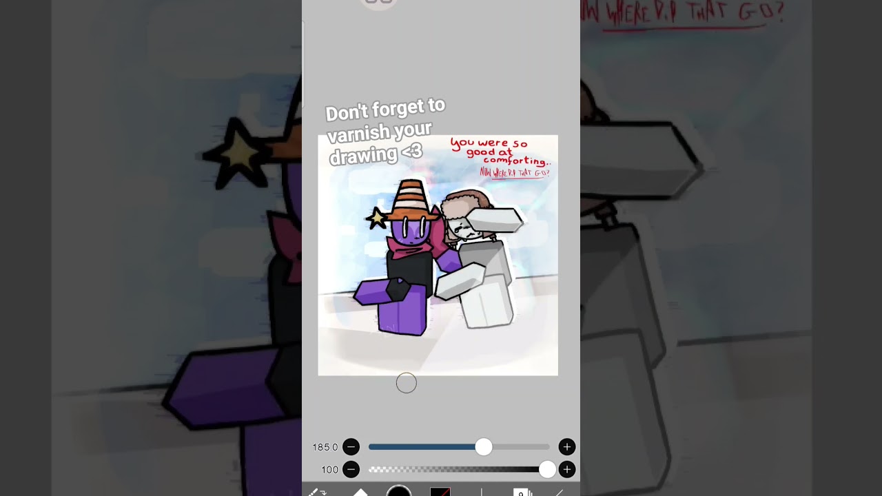 Don't forget to varnish your drawing ❤️ ||{TREND}|| #trend #art #ibispaintx #ibispaint #roblox #ocs